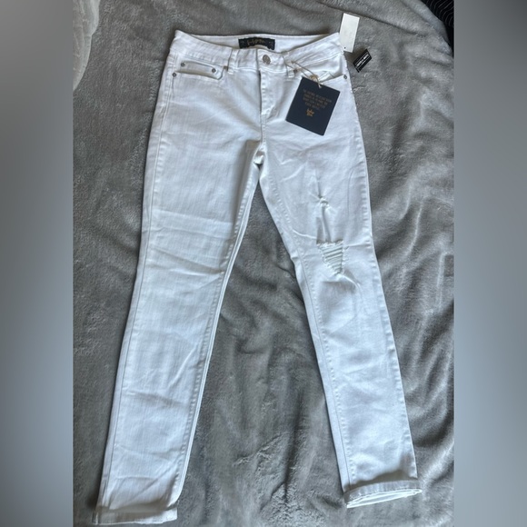 INDIGO REIGN White cropped Jeans Size: 9 - Picture 2 of 4